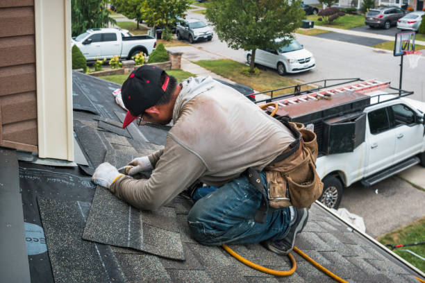 Professional Flat Roof Repair technician working in Chicora, PA